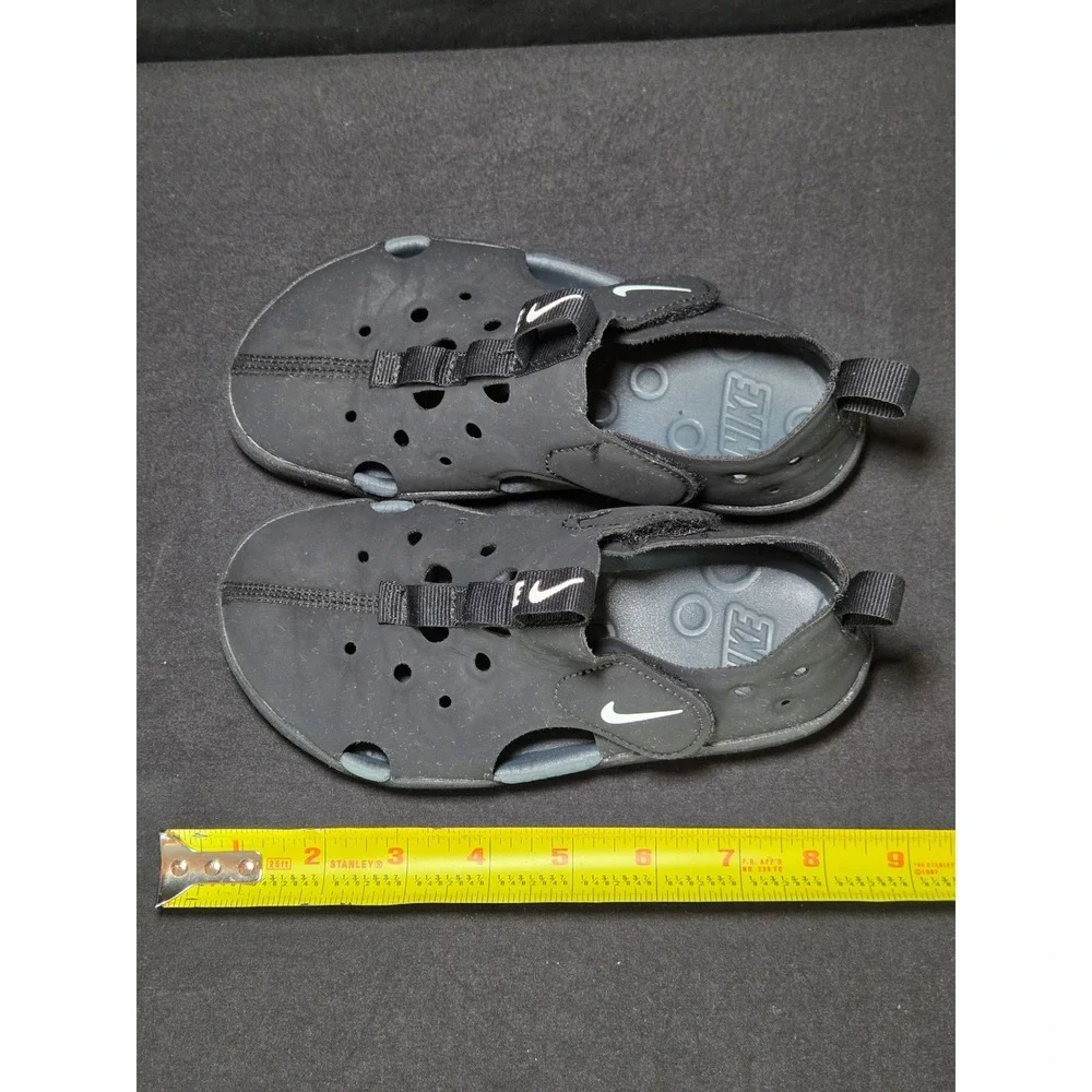 Nike‎ Sunray Protect 2 Black Anthracite Water Sandals Shoes Kids 12.5c
